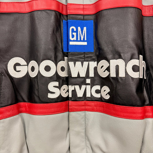 Vintage Chase Nascar Kevin Harvik GM Goodwrench Service Leather Racing Jacket