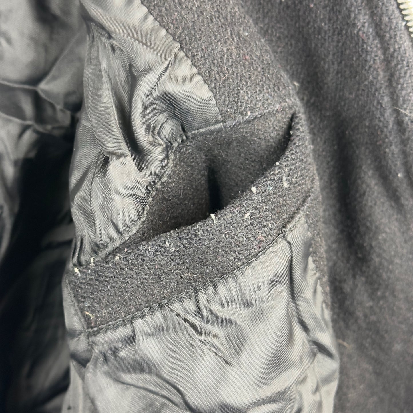 Vintage Indian Motorcycle Black Wool Light Jacket