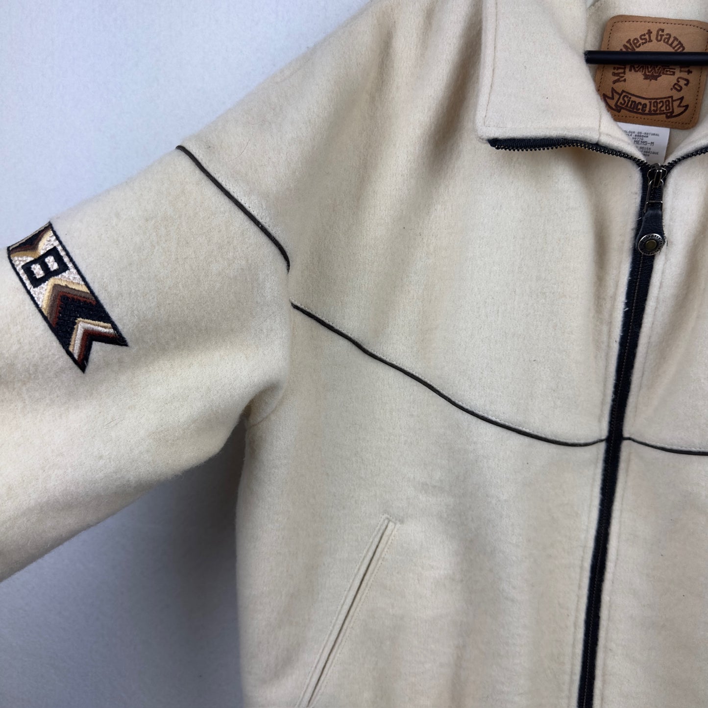 Vintage Mid Western Garment Wool Full Zip Jacket