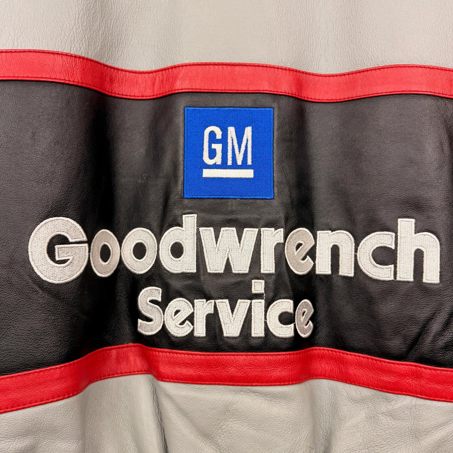 Vintage Chase Nascar Kevin Harvik GM Goodwrench Service Leather Racing Jacket