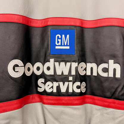 Vintage Chase Nascar Kevin Harvik GM Goodwrench Service Leather Racing Jacket