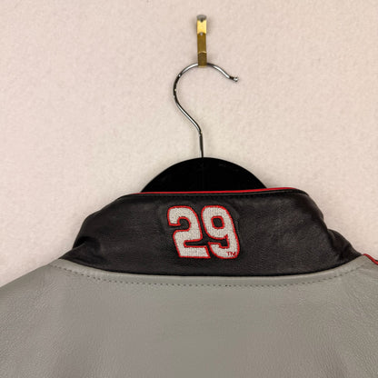 Vintage Chase Nascar Kevin Harvik GM Goodwrench Service Leather Racing Jacket