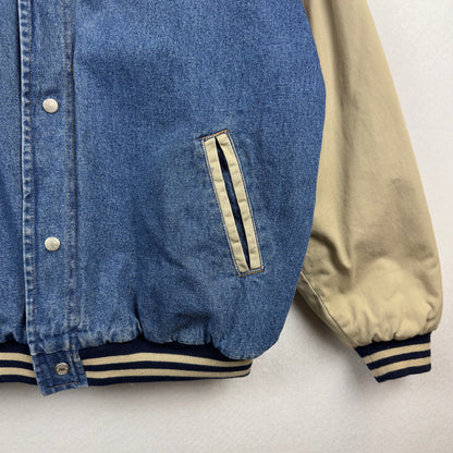 Vintage Disney Store Winnie the Pooh Denim Varsity Jacket