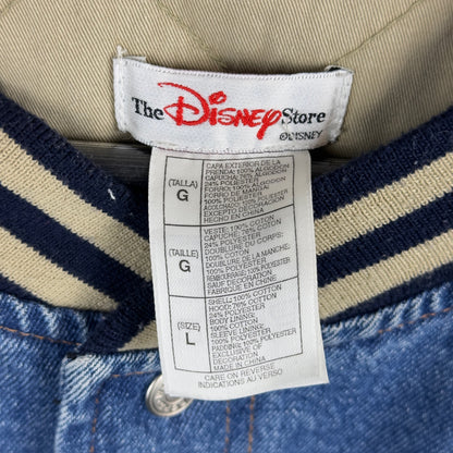 Vintage Disney Store Winnie the Pooh Denim Varsity Jacket
