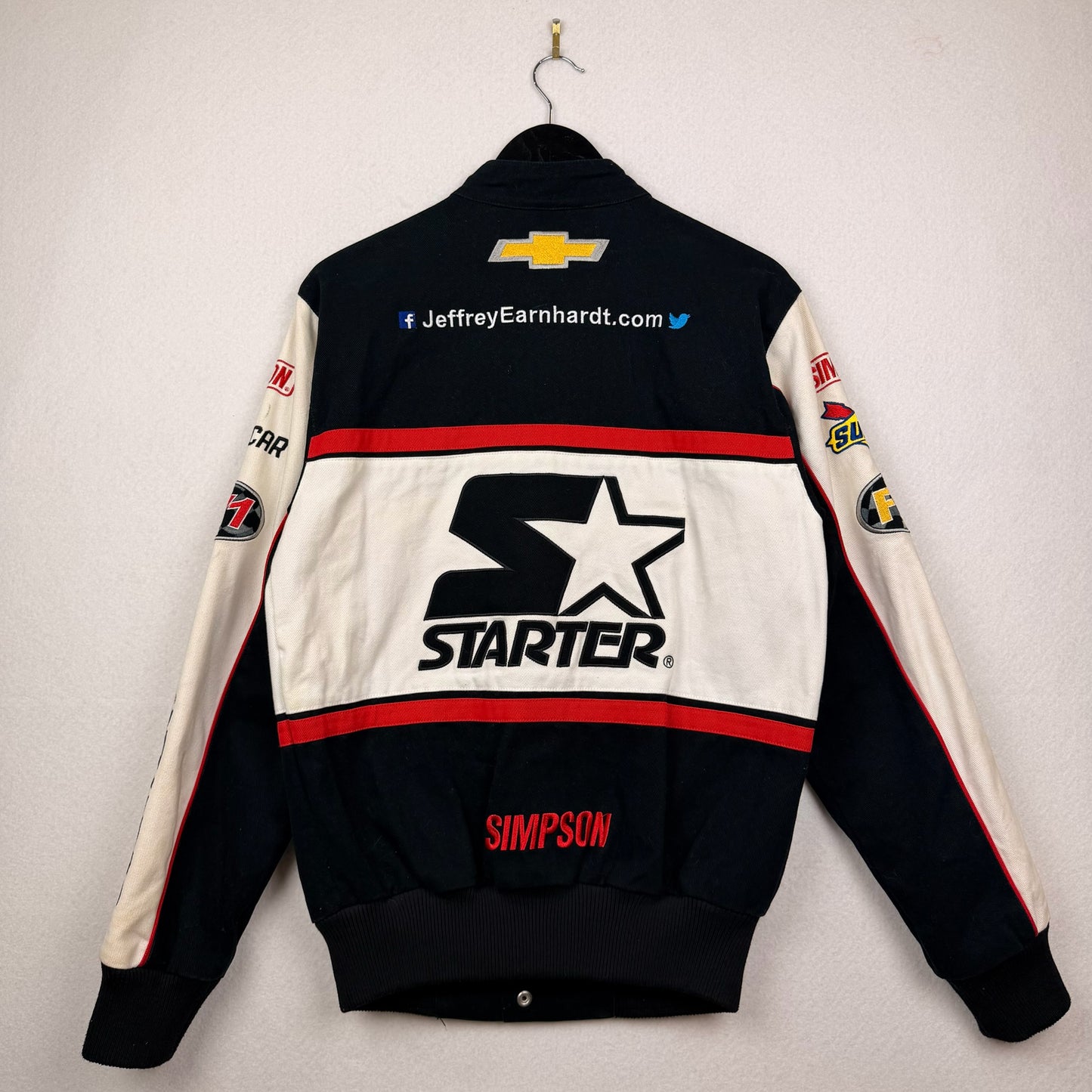 Nascar Starter Black Label Jeffrey Earnhardt Racing Jacket