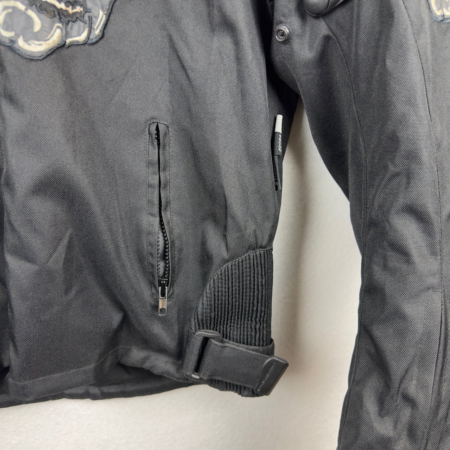 Vintage Skull Embroidered Biker Style Jacket