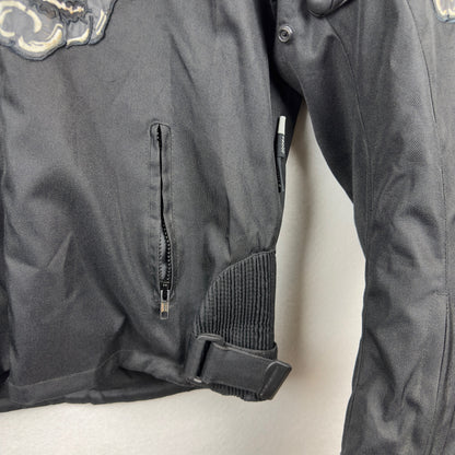 Vintage Skull Embroidered Biker Style Jacket