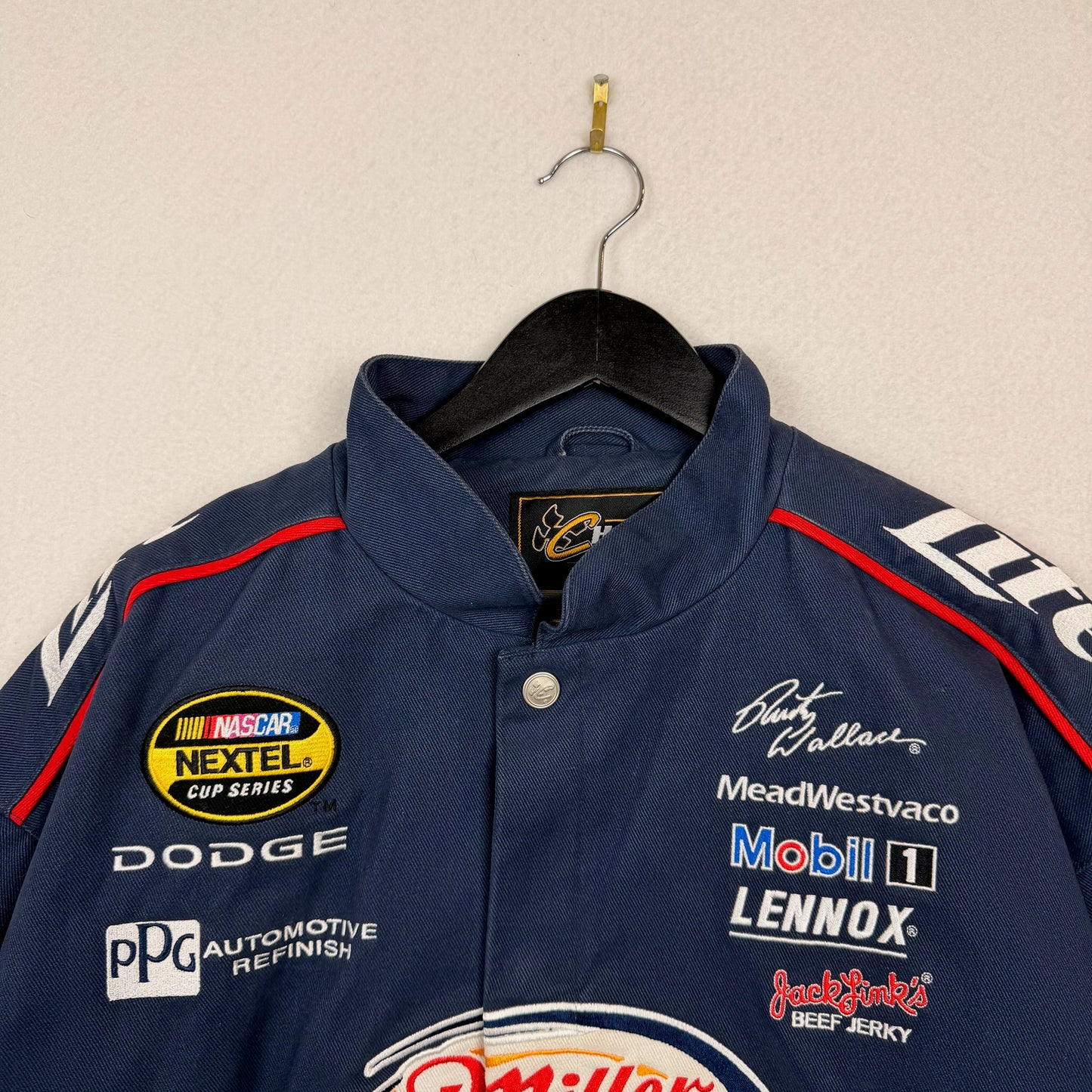 Chase Authentics Nascar Miller Lite Racing Jacket