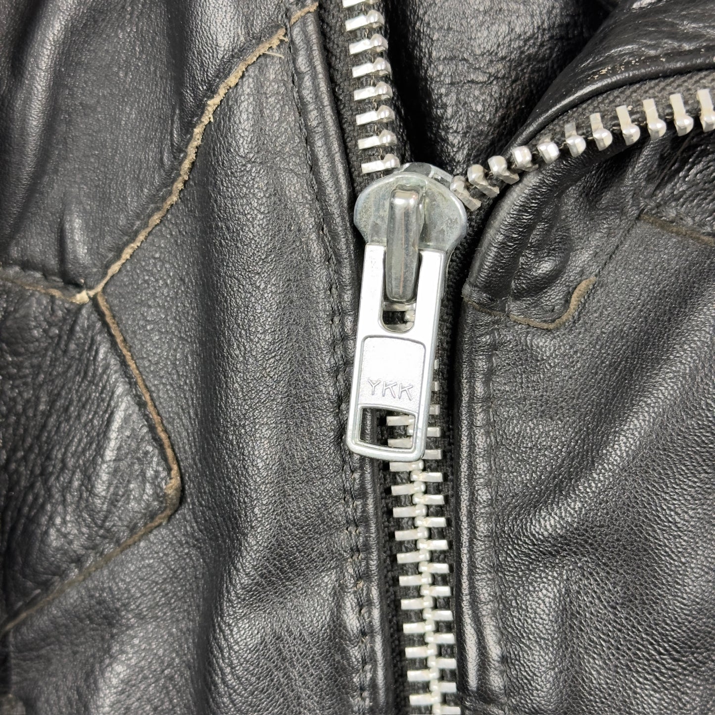 Vintage Eagle Suede Patchwork Genuine Leather Biker Jacket
