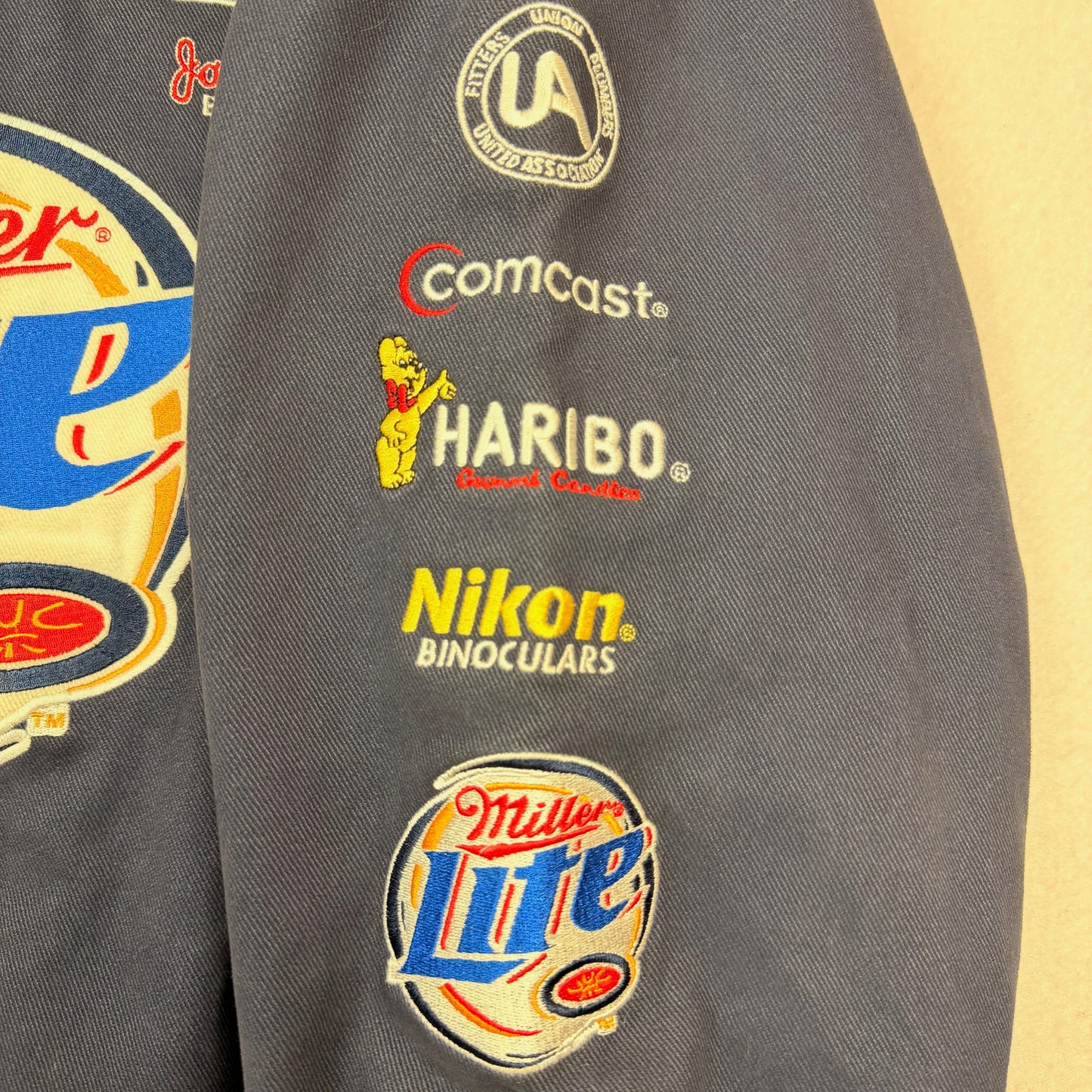 Chase Authentics Nascar Miller Lite Racing Jacket