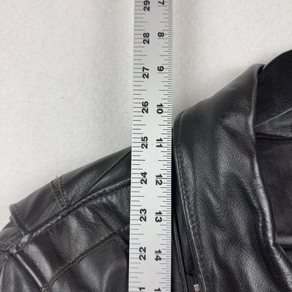 Vintage Eagle Suede Patchwork Genuine Leather Biker Jacket