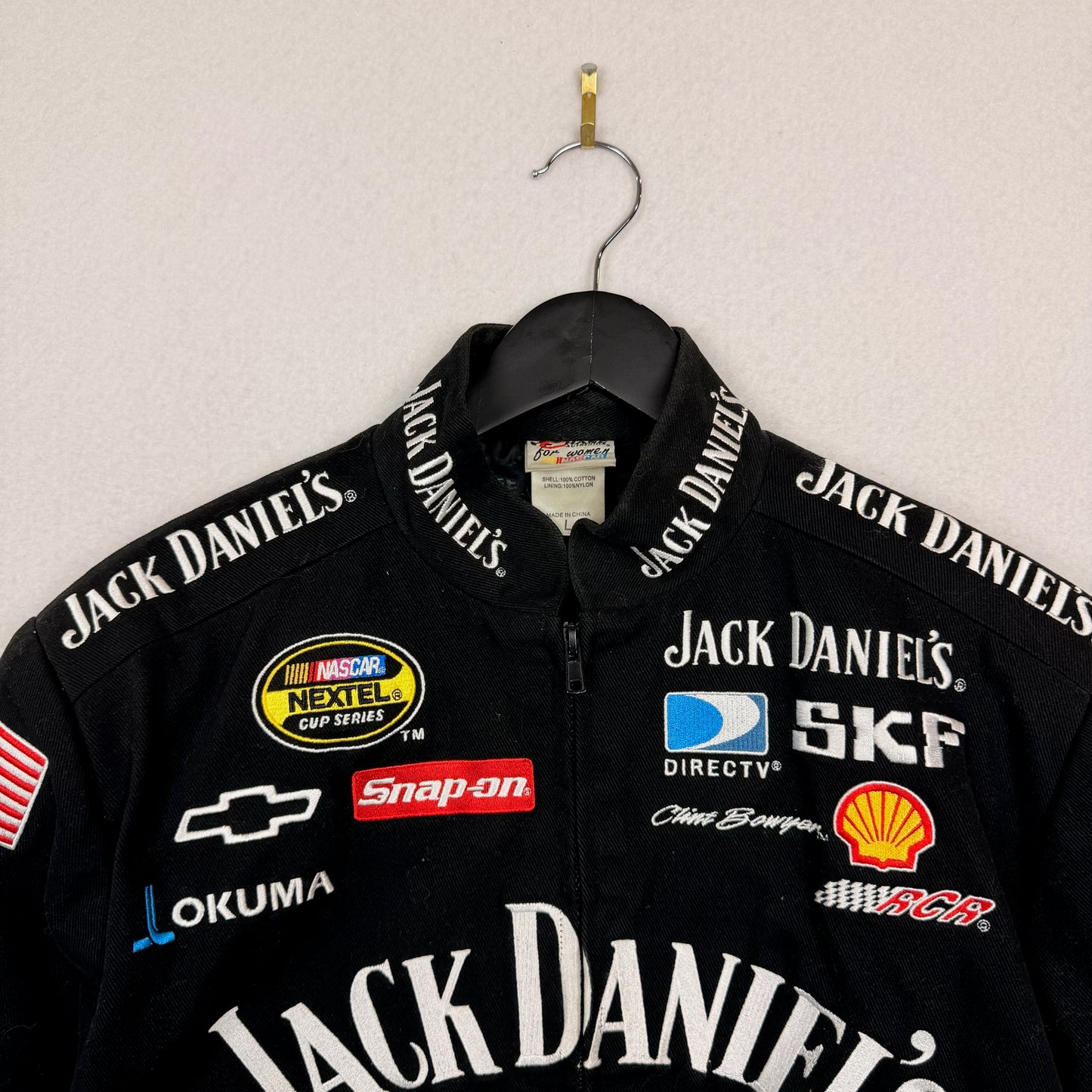 Vintage Nascar Chase Authentics Jack Daniels Women's Racing Jacket