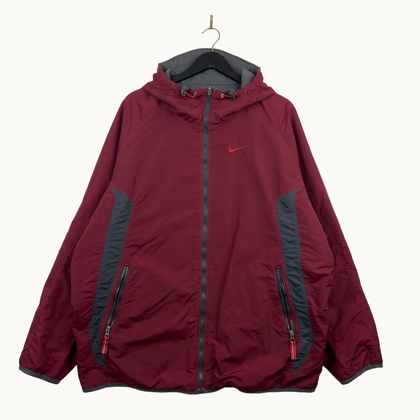 Y2K Nike Reversible Full Zip Light Hooded Jacket