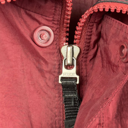 Vintage Nike White Tag Burgundy Black Full Zip Windbreaker Jacket