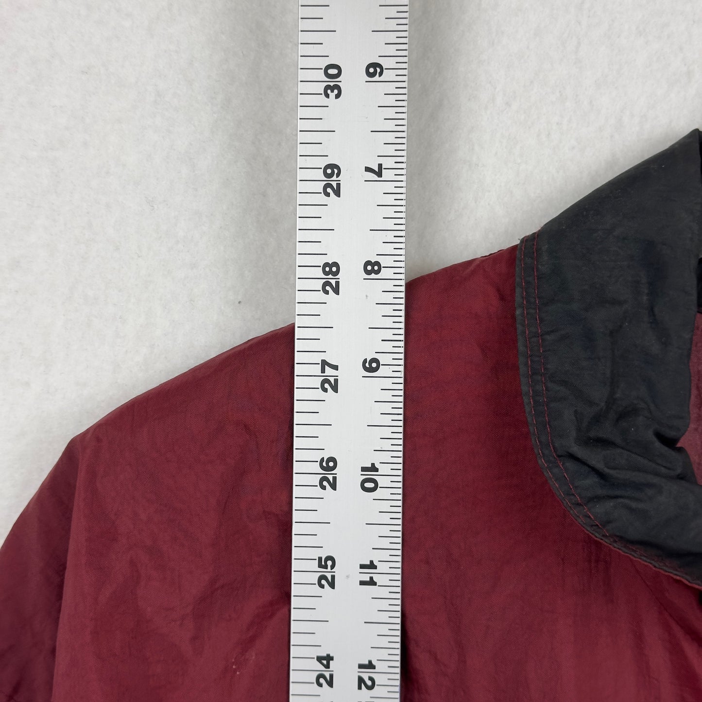 Vintage Nike White Tag Burgundy Black Full Zip Windbreaker Jacket