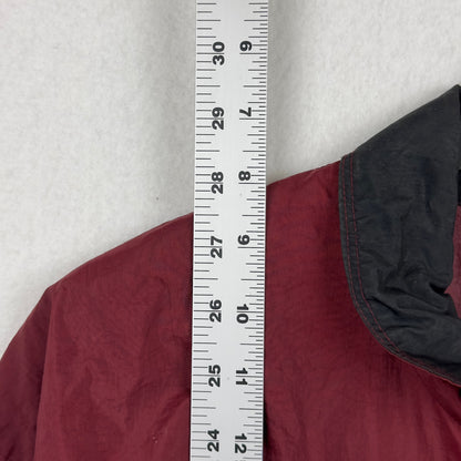 Vintage Nike White Tag Burgundy Black Full Zip Windbreaker Jacket