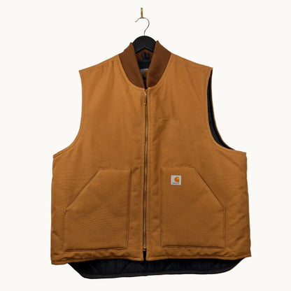 Carhartt V01 Tan Brown Full Zip Outerwear Vest