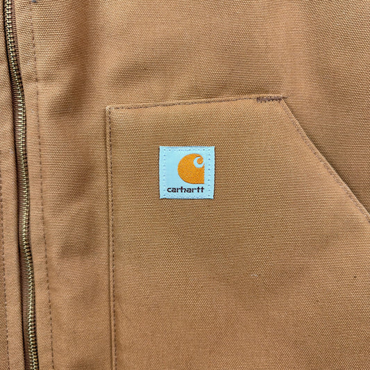 Carhartt V01 Tan Brown Full Zip Outerwear Vest
