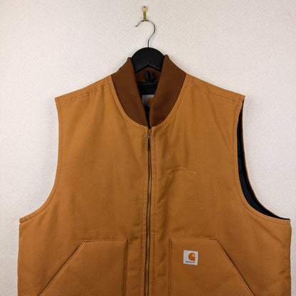 Carhartt V01 Tan Brown Full Zip Outerwear Vest