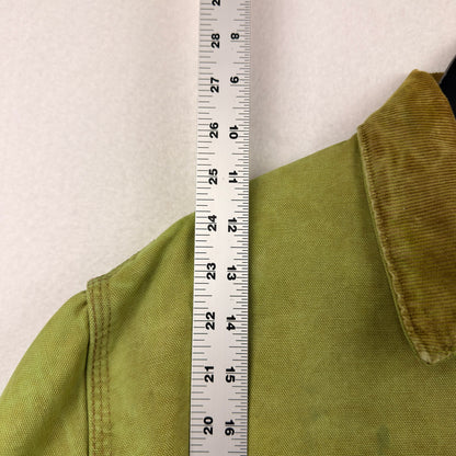 Vintage 80's Carhartt Detroit Dyed Green Distressed Jacket