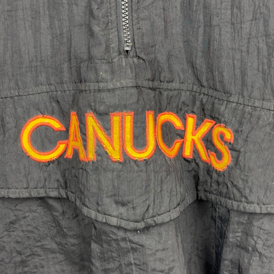 Vintage Starter Vancouver Canucks Quarterzip Heavy Insulated Jacket