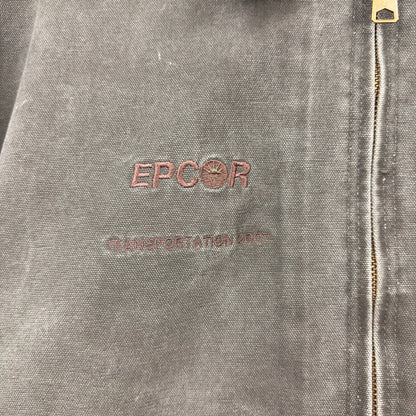 Vintage Carhartt Detroit J97 Moss Epcor Embroidered Blanket Lined Jacket