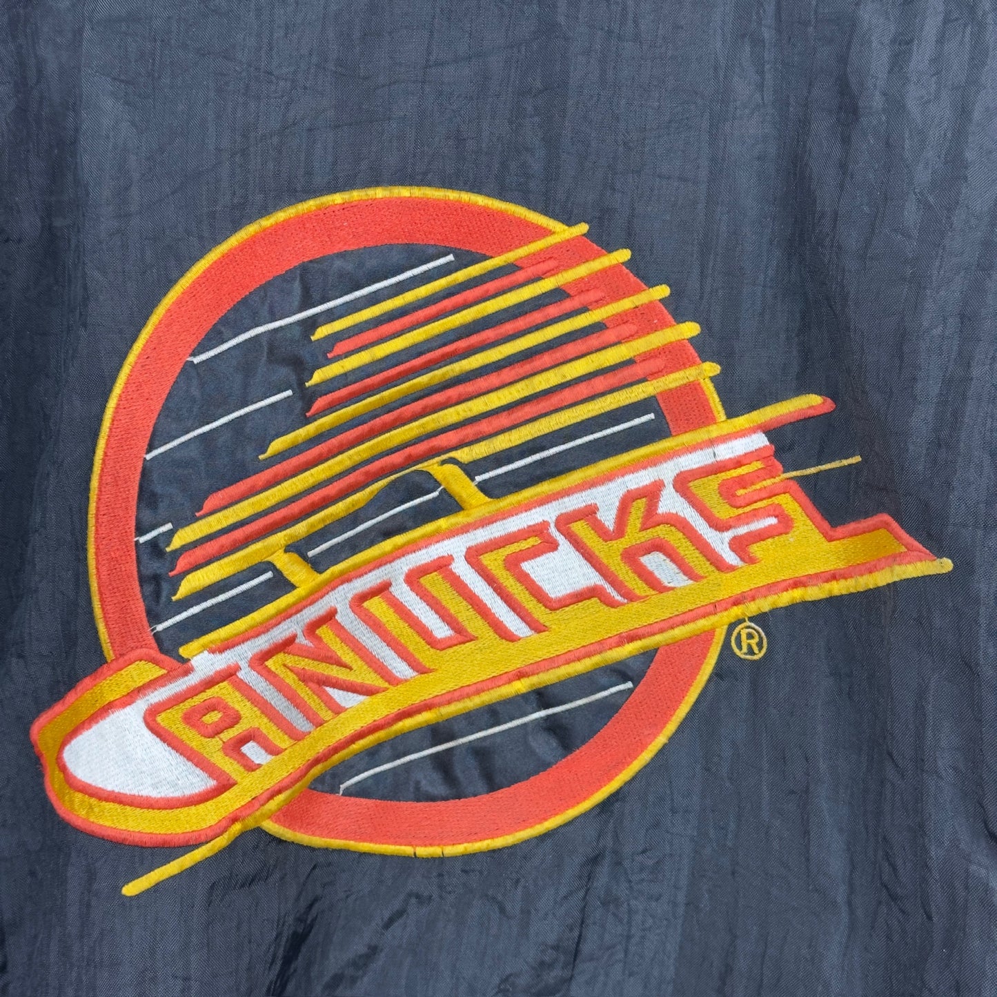 Vintage Starter Vancouver Canucks Quarterzip Heavy Insulated Jacket