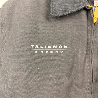 Carhartt Detroit J001 BLK Talisman Energy Embroidered Full Zip Blanket Lined Jacket