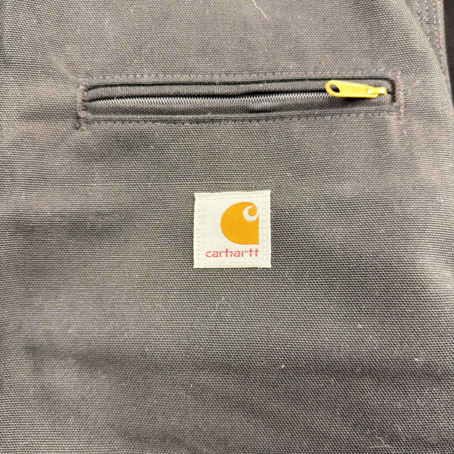 Carhartt Detroit J001 BLK Talisman Energy Embroidered Full Zip Blanket Lined Jacket