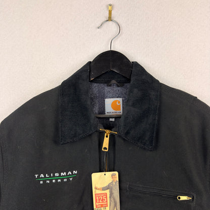 Carhartt Detroit J001 BLK Talisman Energy Embroidered Full Zip Blanket Lined Jacket