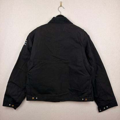 Carhartt Detroit J001 BLK Talisman Energy Embroidered Full Zip Blanket Lined Jacket