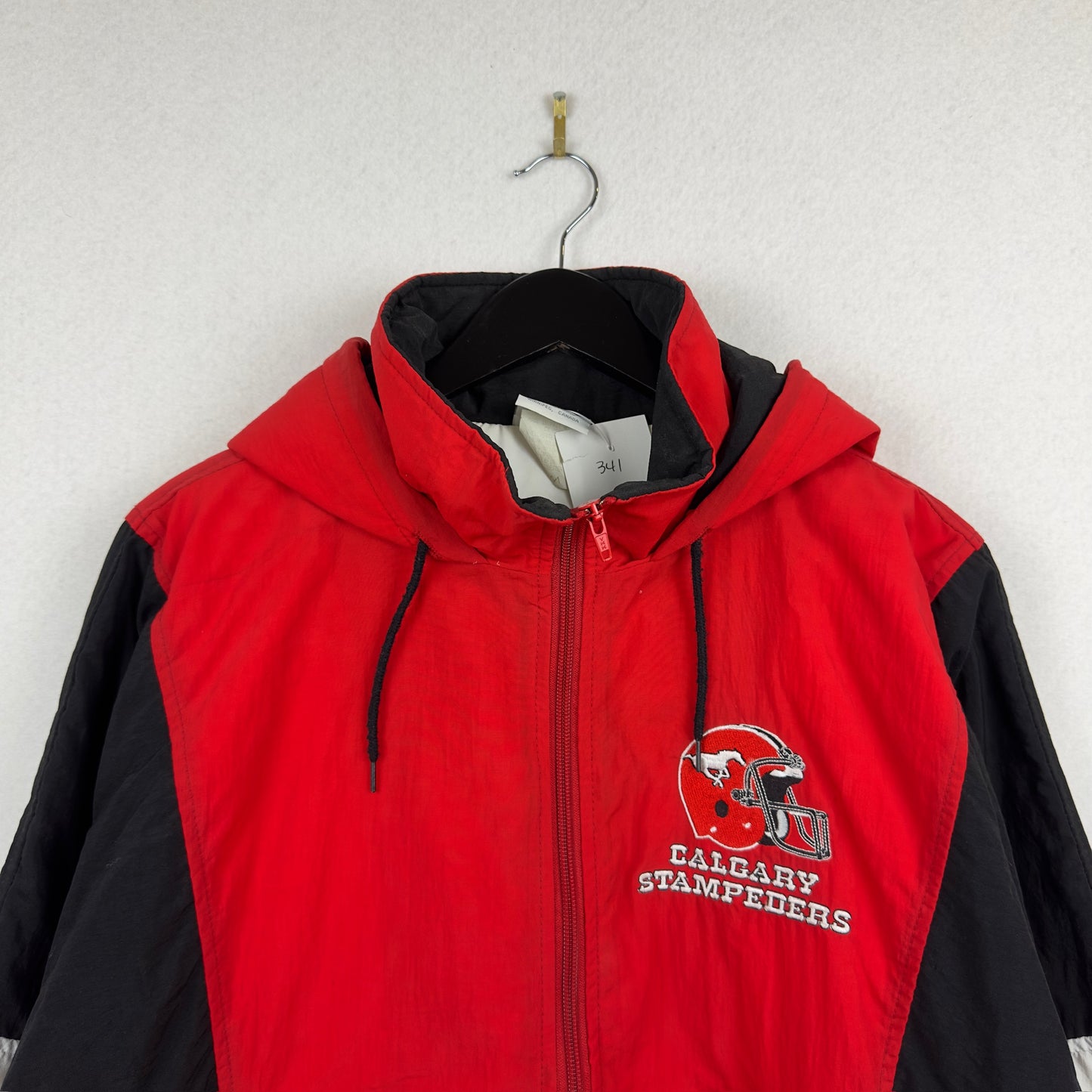 Vintage CFL Calgary Stampeders Quarter Zip Jacket
