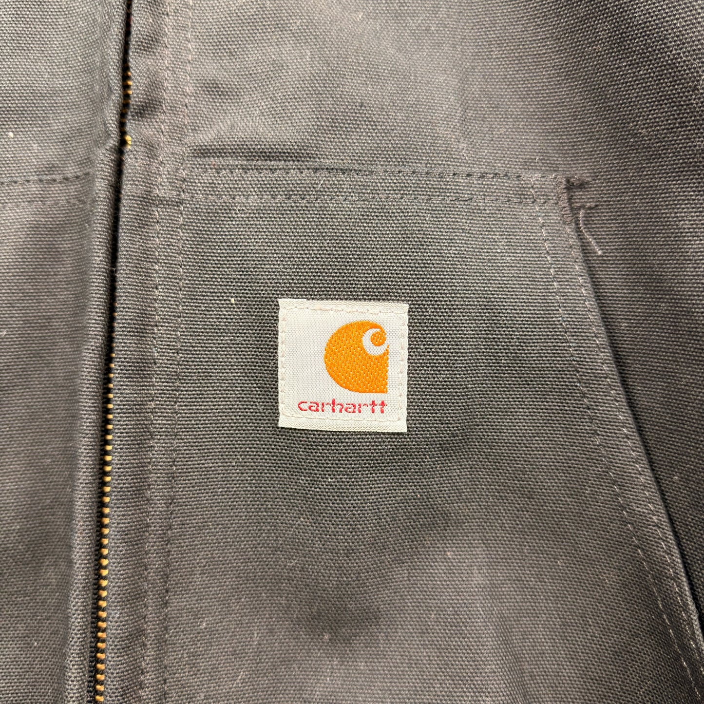 Carhartt Active Style J131 Black Hooded Full Zip Jacket