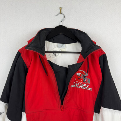 Vintage CFL Calgary Stampeders Quarter Zip Jacket