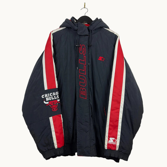 Vintage Starter Chicago Bulls Full Zip Insulated Jacket