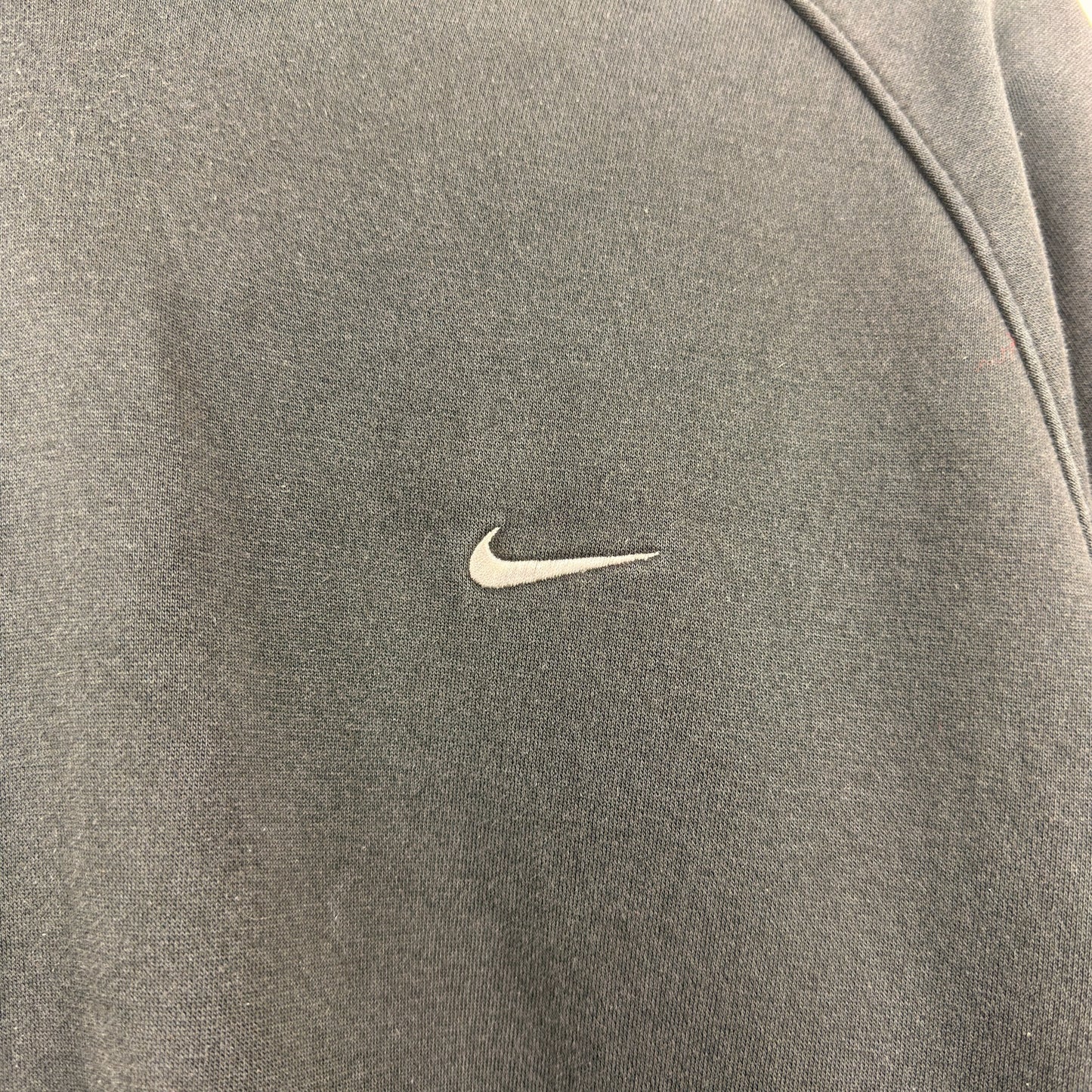 Y2K Nike Orange Tag Black Pullover Basic Hoodie
