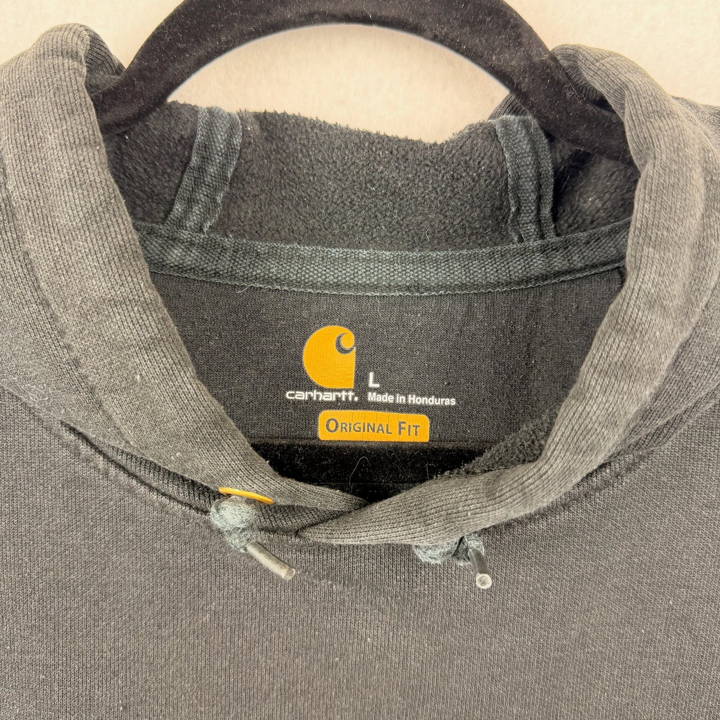 Carhartt Original Fit Black Pullover Basic Hoodie