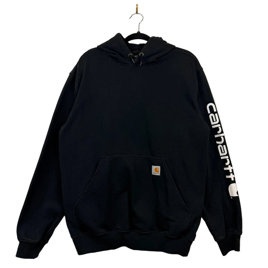 Carhartt Loose Fit Sleeve Hit Basic Black Pullover Hoodie