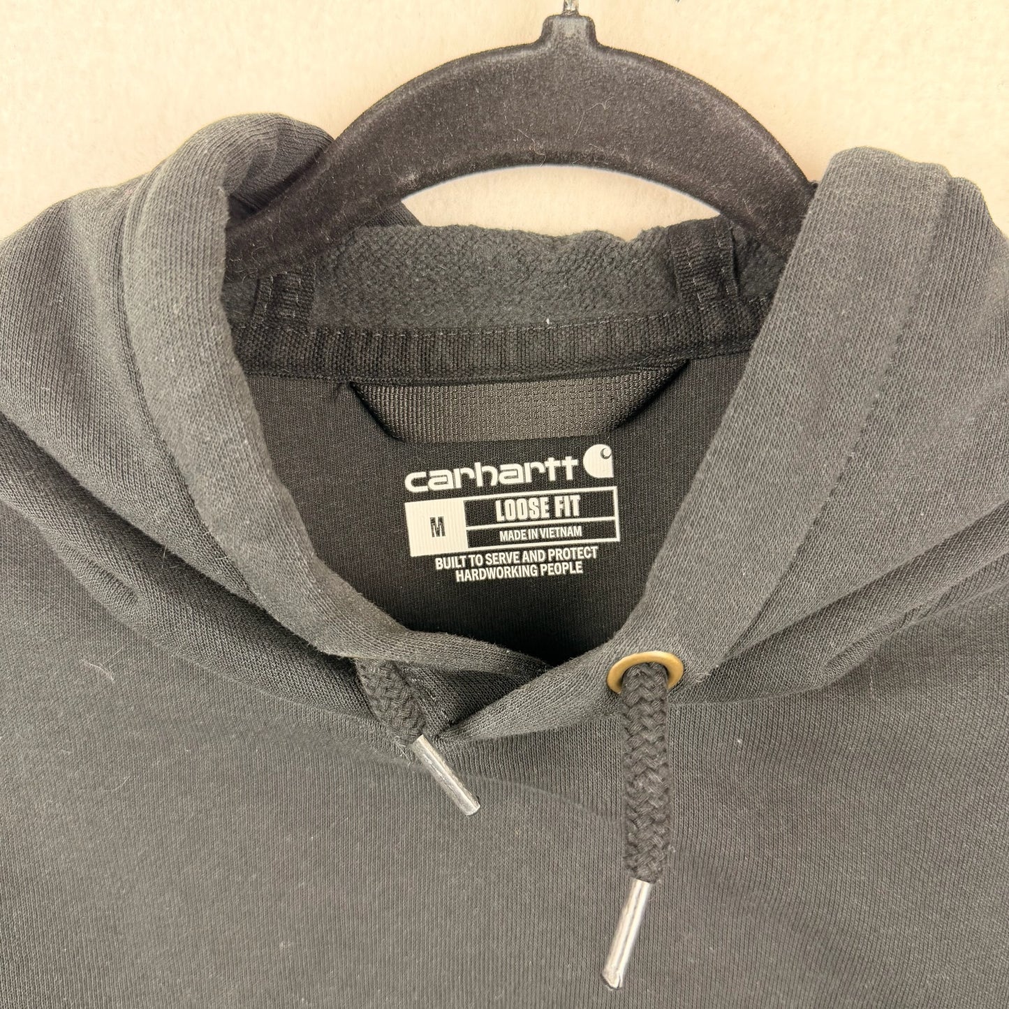 Carhartt Loose Fit Sleeve Hit Basic Black Pullover Hoodie