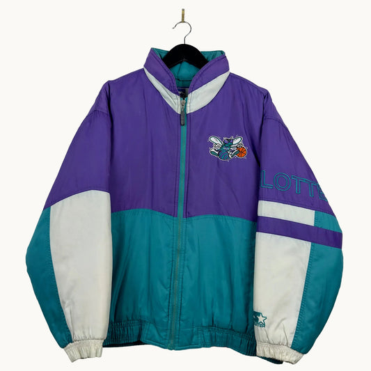 Vintage Starter Charlotte Hornets Full Zip Jacket