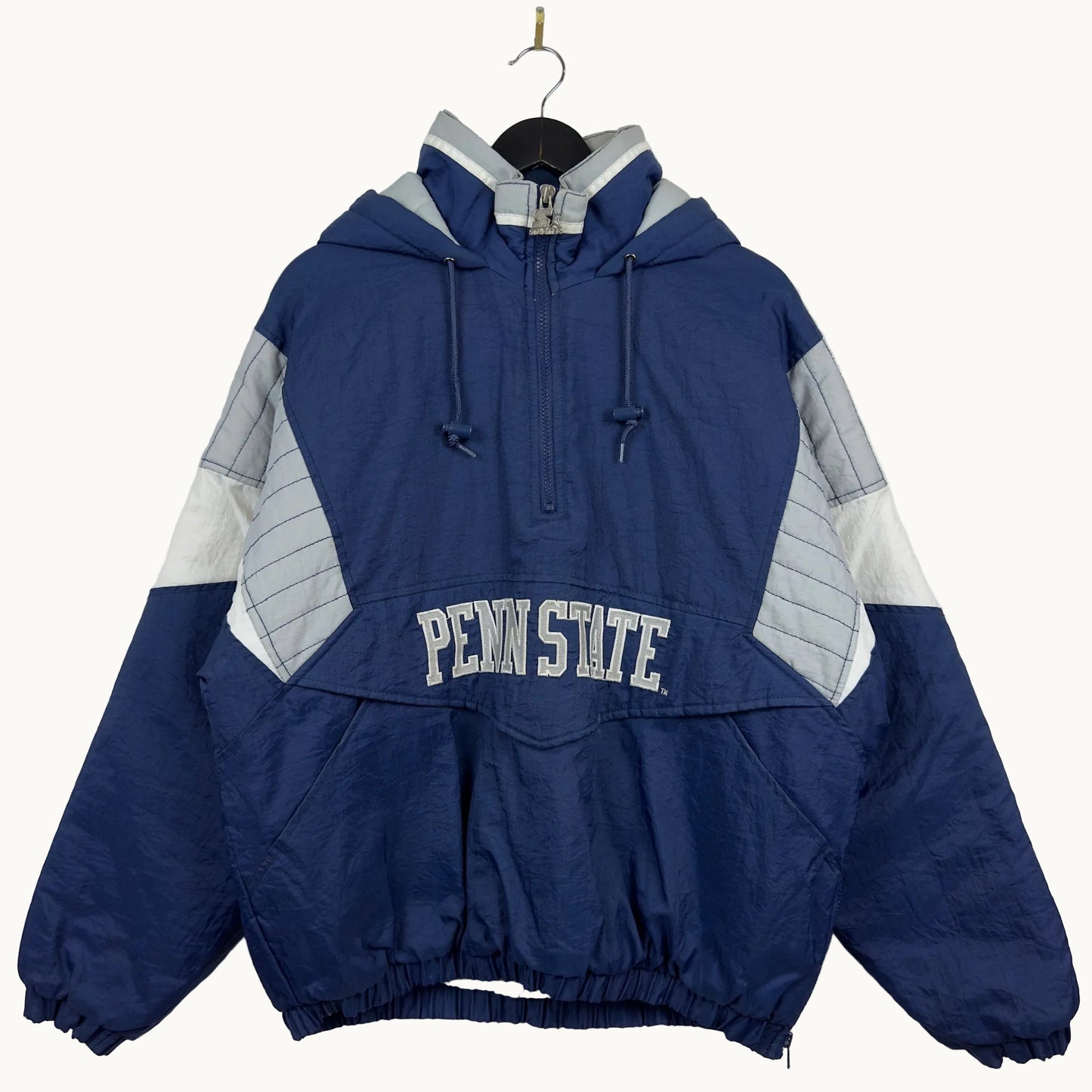 Vintage Starter Penn State Lions Quarter Zip Insulated Jacket