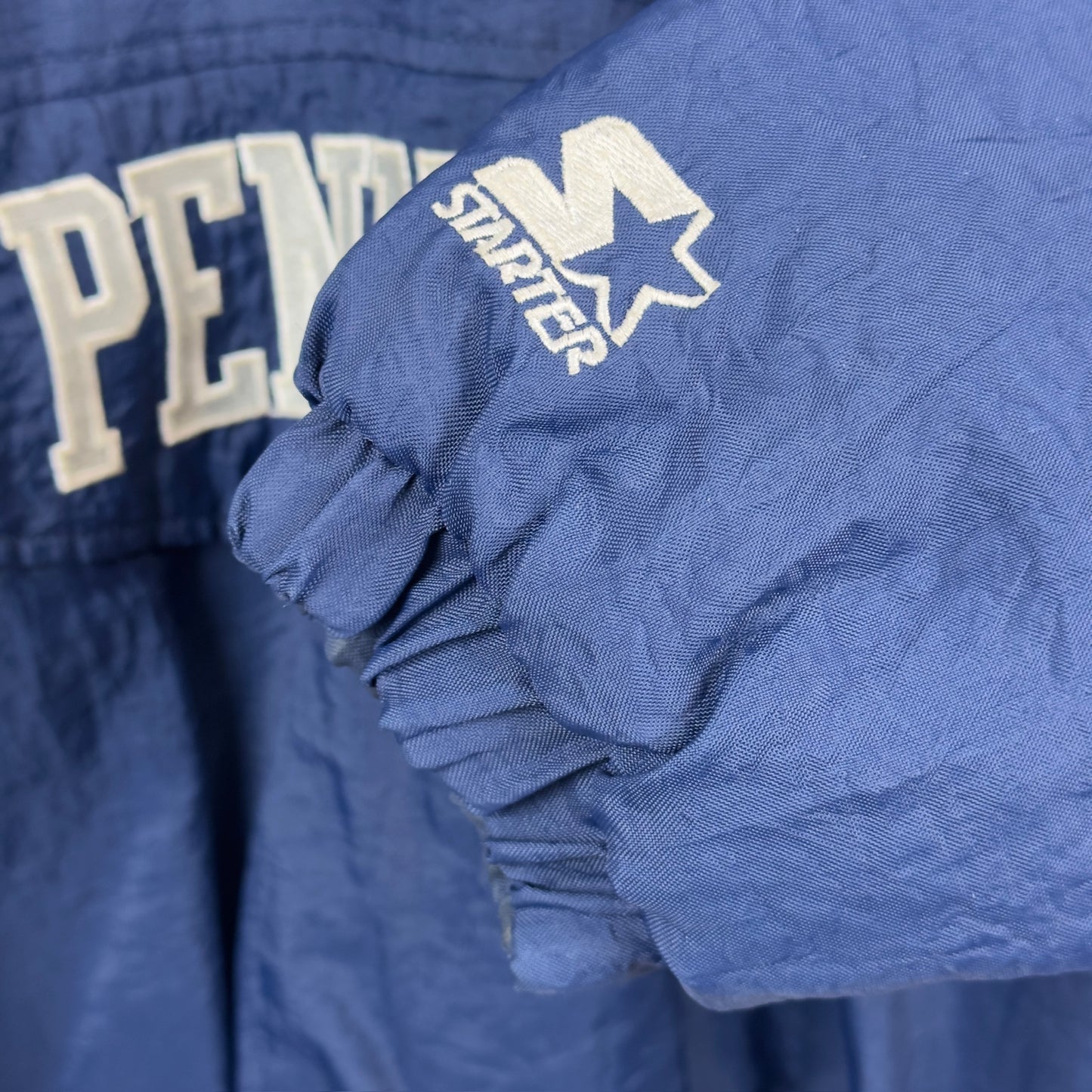 Vintage Starter Penn State Lions Quarter Zip Insulated Jacket