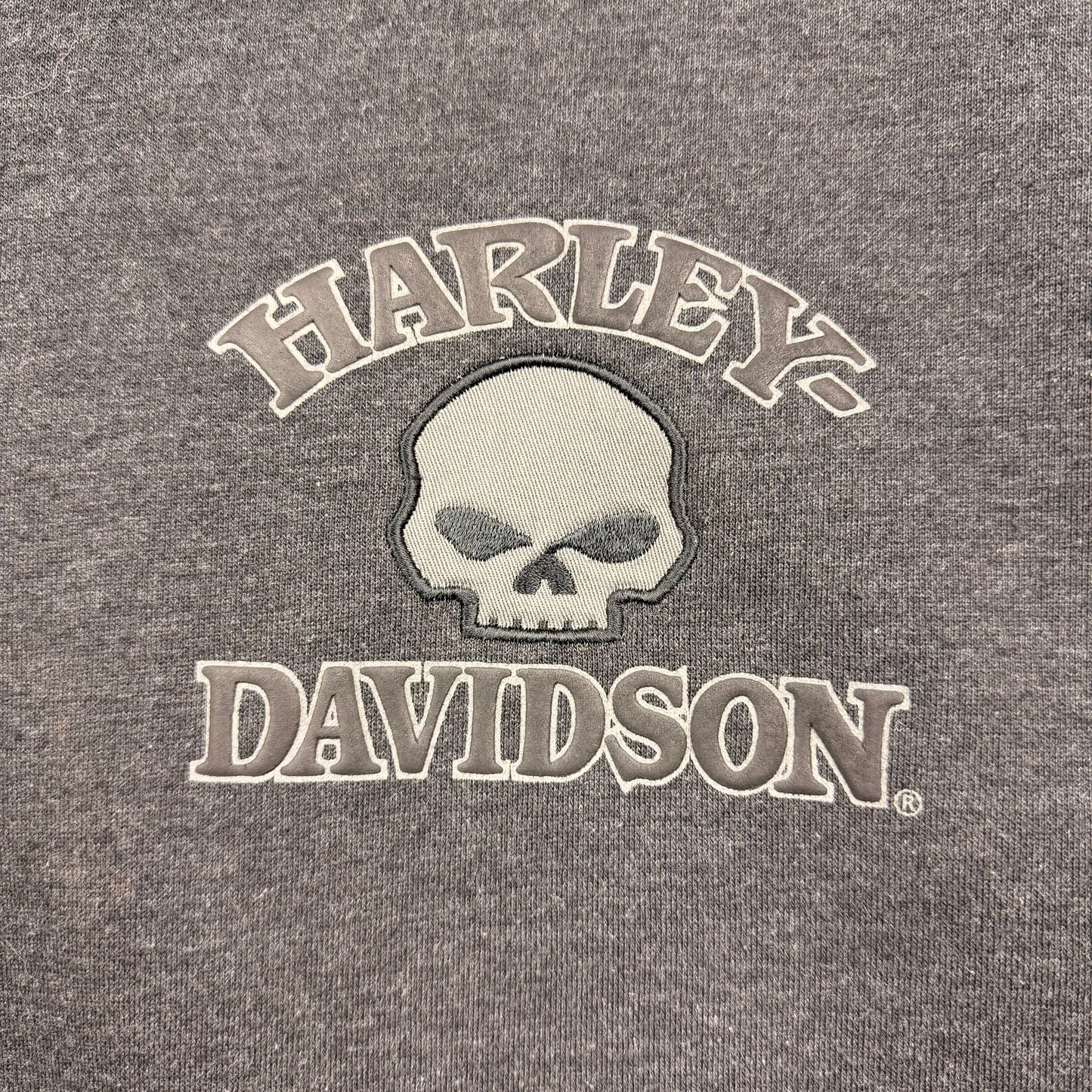 Harley Davidson Skull Backhit & Sleeve Hit Full Zip Hoodie