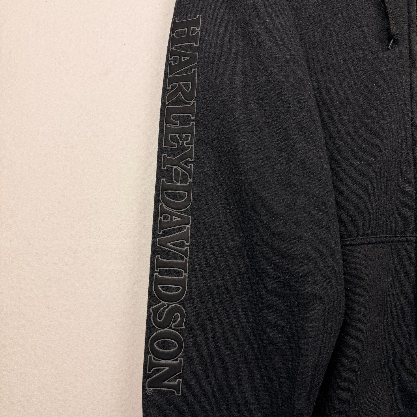 Harley Davidson Skull Backhit & Sleeve Hit Full Zip Hoodie