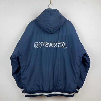 Vintage Starter Dallas Cowboys Full Zip Hooded Insulated Jacket