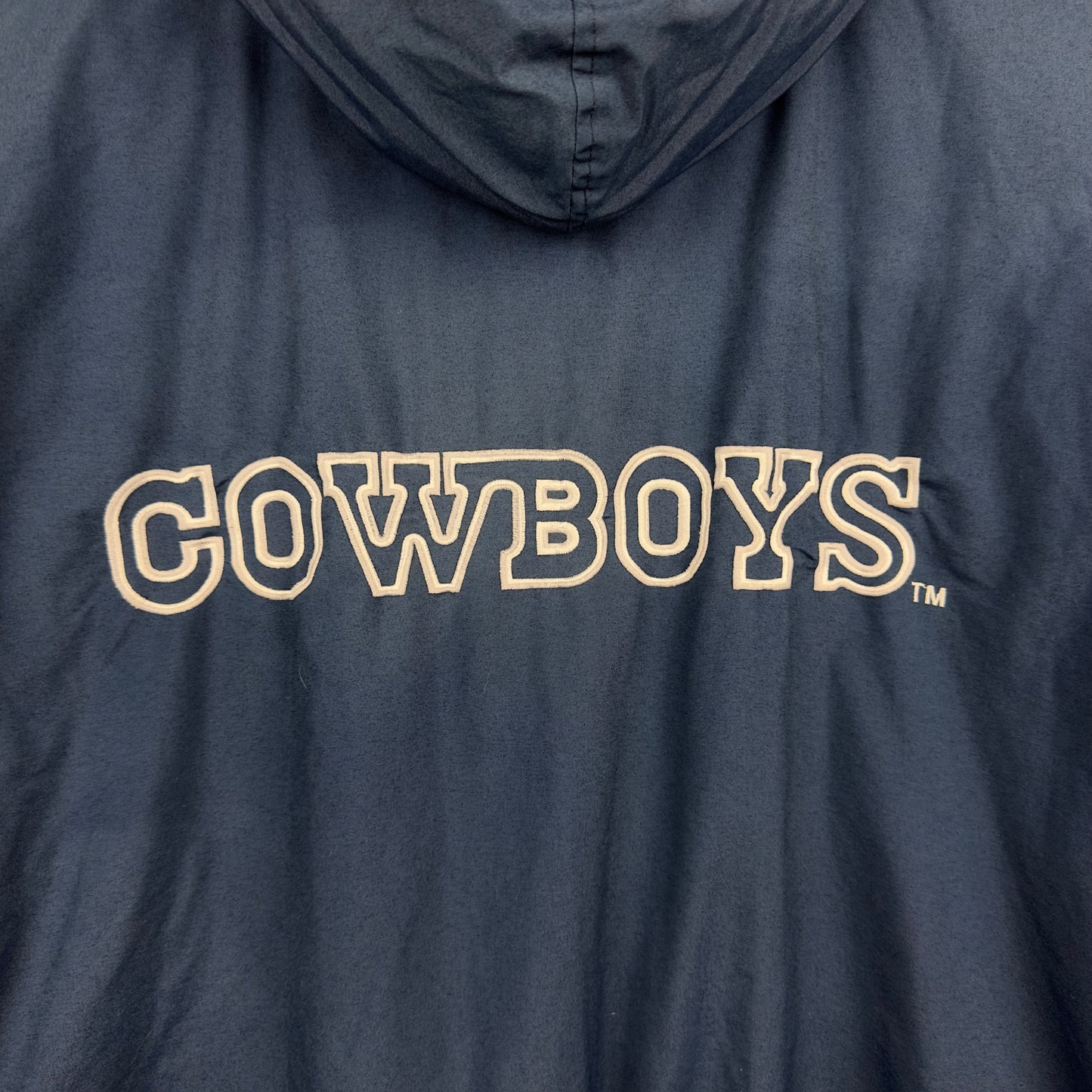 Vintage Starter Dallas Cowboys Full Zip Hooded Insulated Jacket