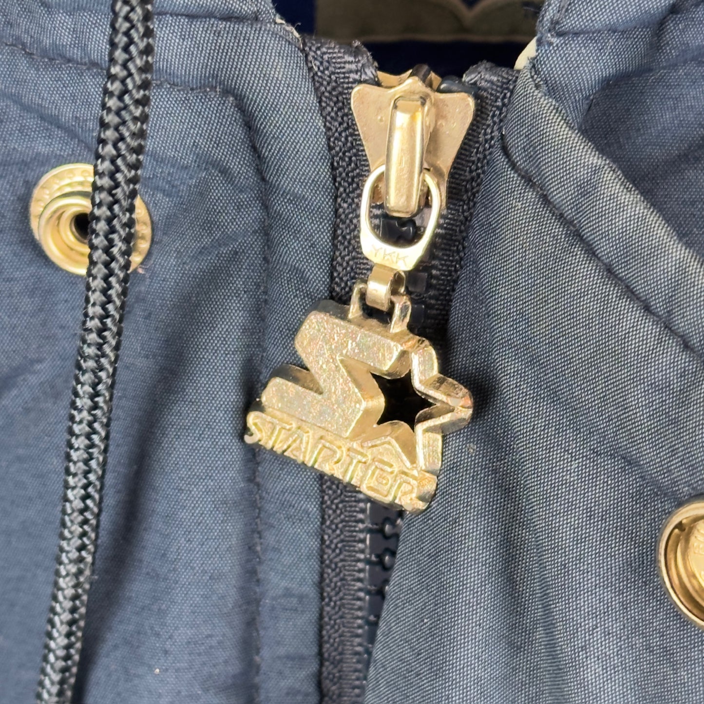 Vintage Starter Dallas Cowboys Full Zip Hooded Insulated Jacket