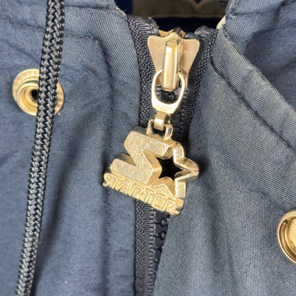 Vintage Starter Dallas Cowboys Full Zip Hooded Insulated Jacket