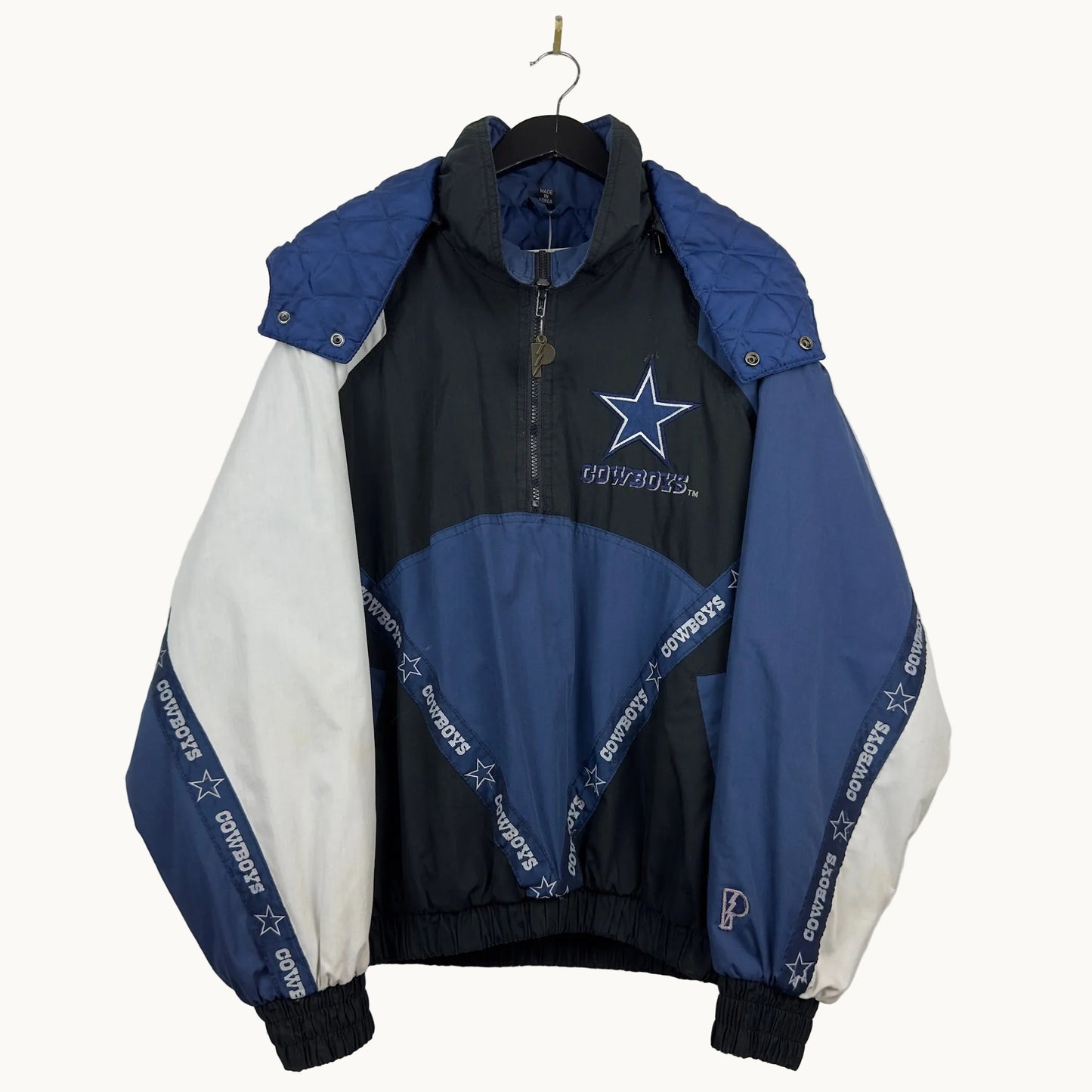 Vintage Pro Player Dallas Cowboys Quarter Zip Insulated Jacket