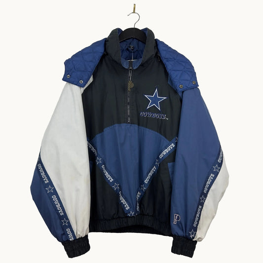 Vintage Pro Player Dallas Cowboys Quarter Zip Insulated Jacket